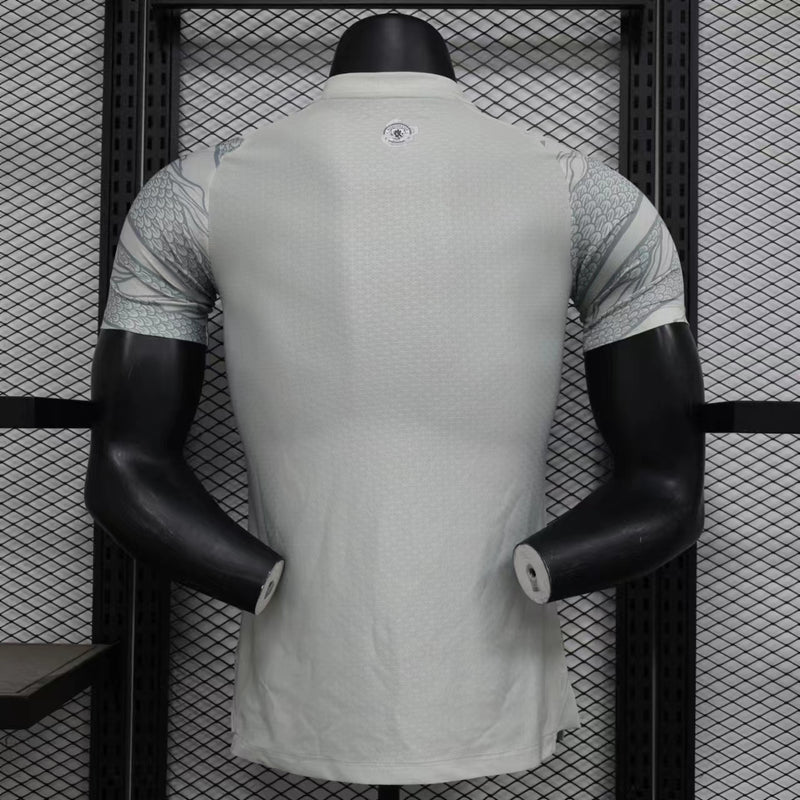 Camisa Manchester City 2024/2025 Ano Do Dragão - Jogador - Branca