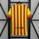 Camisa Retrô Barcelona 2013/2014 II Away - Amarelo Com Vermelho