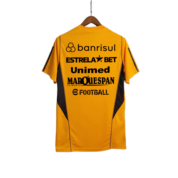 Camisa Internacional 23/24 Treino - Laranja - Todos os Patrocínios - Versão Torcedor