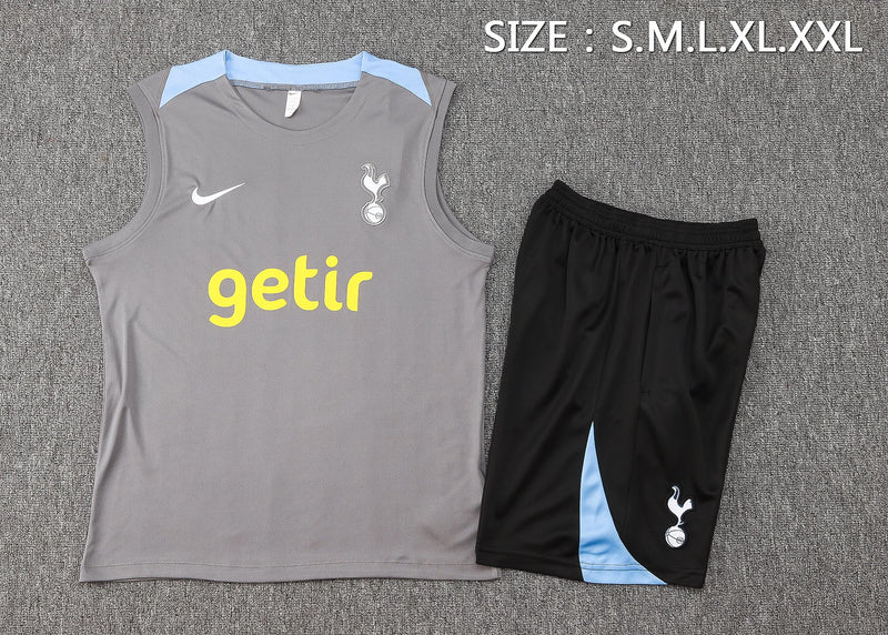 24/25 Conjunto Treino Tottenham - Regata - Cinza
