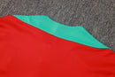24/25 Conjunto Treino Portugal - Frio Zíper Curto - Vermelho