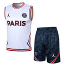 23/24 Conjunto Treino PSG - Regata Calor - Branco Jordan