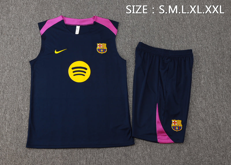 25/26 Conjunto Treino Barcelona Regata - Roxo Escuro