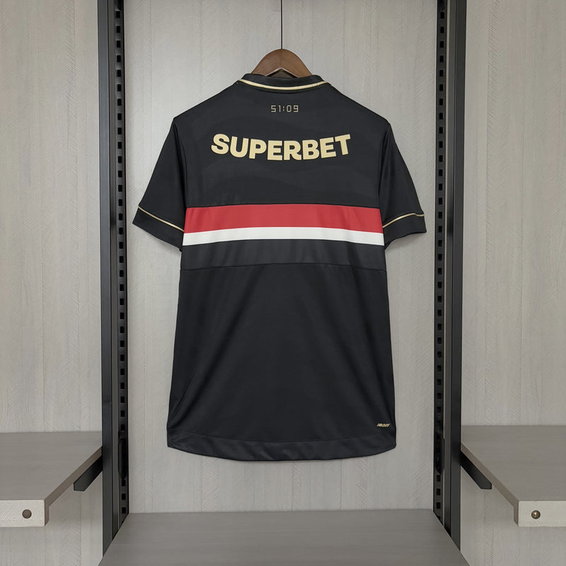 Camisa São Paulo 2025/26 III Preta - Jogador - Terceira